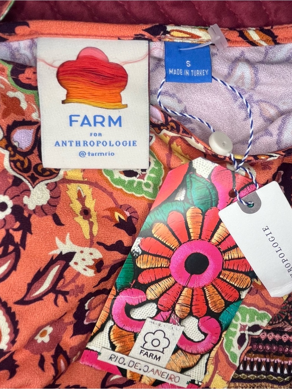 Farm Rio x Anthropologie Clarabella Maxi Dress - Size Small *NWT* - Picture 2 of 9